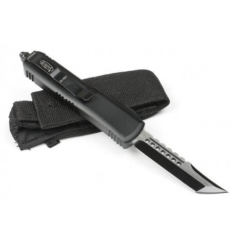 Micro technology UT large straight out knife (black brushed)