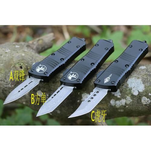 Micro Technology A28 Straight Out Knife (Damascus)