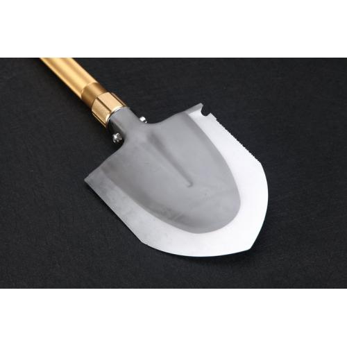 Outdoor SK004 Multi purpose Shovel (Small Straight Black and Gold)