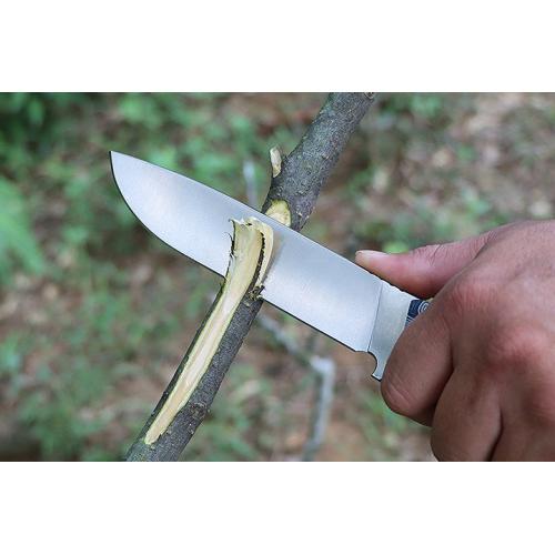 Colored G10 handle straight knife