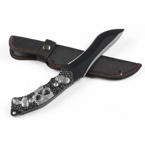 Skeleton outdoor straight knife (only black)