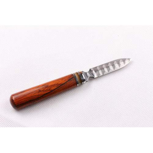 Little Rose Damascus Tea Knife