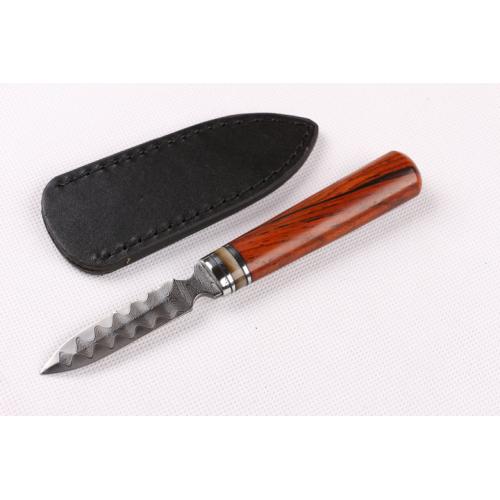 Little Rose Damascus Tea Knife