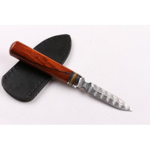 Little Rose Damascus Tea Knife