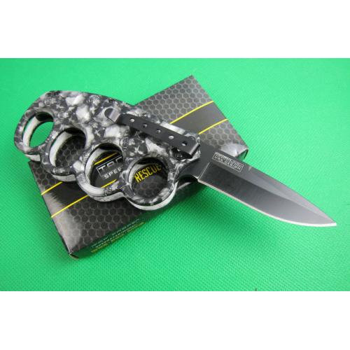 TAC Camouflage Ghost Head Boxing Set Folding Knife (Two Colors)