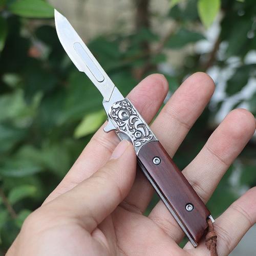 EDC Express Knife (Red Sandalwood Handle)