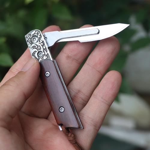 EDC Express Knife (Red Sandalwood Handle)