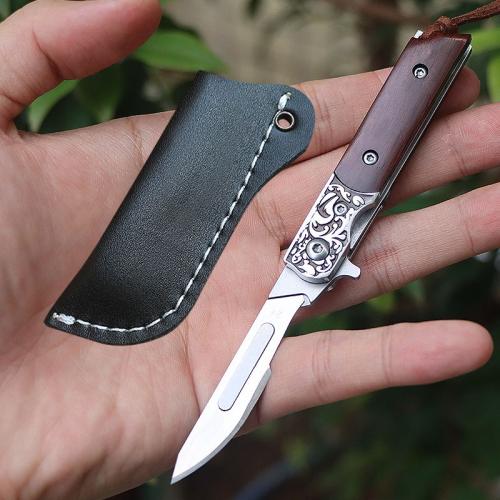 EDC Express Knife (Red Sandalwood Handle)