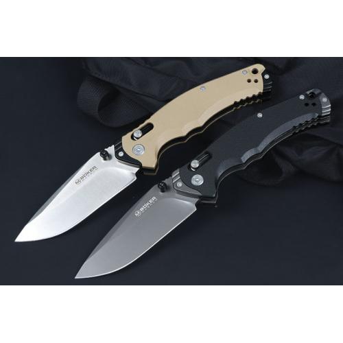 Bok axis lock folding knife (two-color)