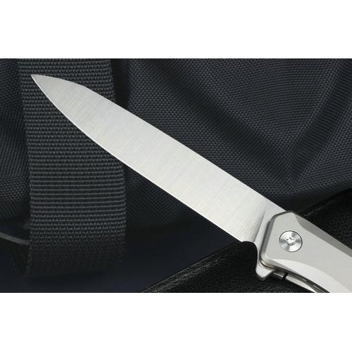 JJ028C titanium handle quick opening folding knife