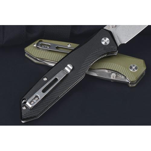 JJ185 bearing quick opening folding knife (two-color)