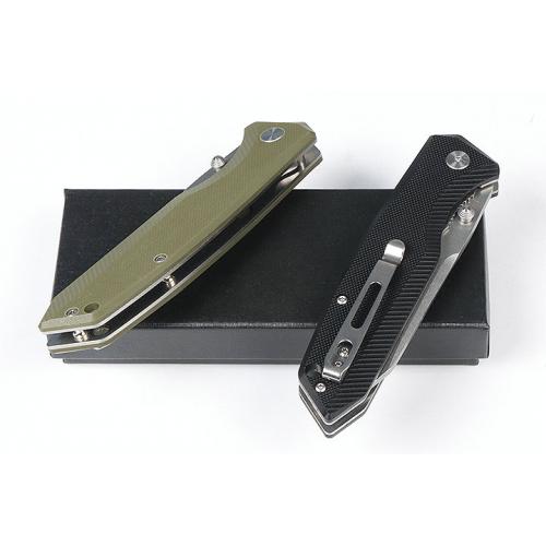 JJ185 bearing quick opening folding knife (two-color)