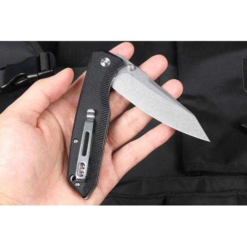 JJ185 bearing quick opening folding knife (two-color)