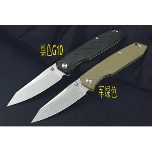 JJ185 bearing quick opening folding knife (two-color)