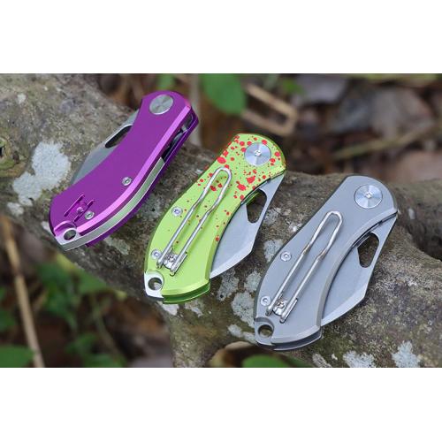 JJ206 small folding knife (titanium handle)