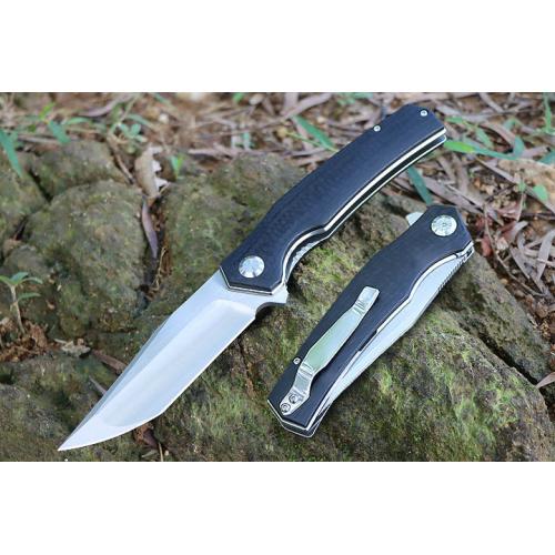 Mountain Pig Quick Opening Folding Knife (Carbon Fiber G10 Solitary Face)