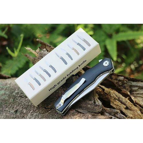 Mountain Pig Quick Opening Folding Knife (Carbon Fiber G10 Solitary Face)