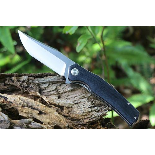 Mountain Pig Quick Opening Folding Knife (Carbon Fiber G10 Solitary Face)