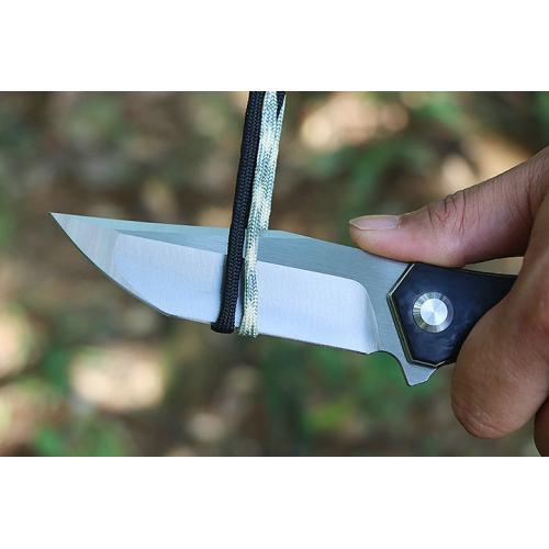 Mountain Pig Quick Opening Folding Knife (Carbon Fiber G10 Solitary Face)