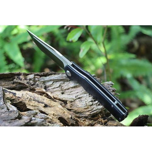 Mountain Pig Quick Opening Folding Knife (Carbon Fiber G10 Solitary Face)