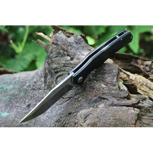 Mountain Pig Quick Opening Folding Knife (Carbon Fiber G10 Solitary Face)