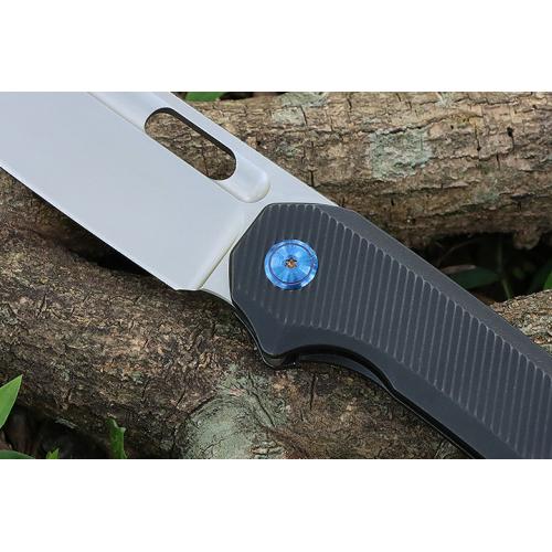 Three models of JJ168 titanium handle quick opening folding knife (M390 flat)
