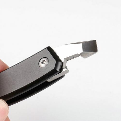 Tri color titanium handle multi-purpose tool folding knife