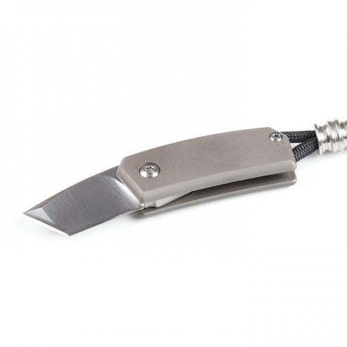 Tri color titanium handle multi-purpose tool folding knife