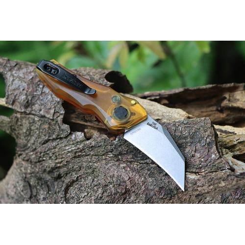 Keshao 7350 Folding Knife (PEI Light Yellow)