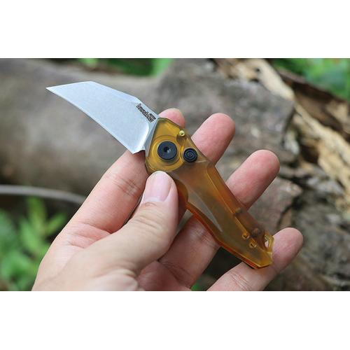 Keshao 7350 Folding Knife (PEI Light Yellow)