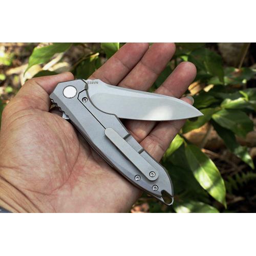 Hunter Titanium Handle Folding Knife (S35VN)