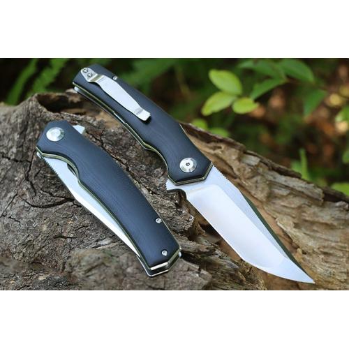 Mountain Pig Quick Opening Folding Knife (G10 Lonely Face)