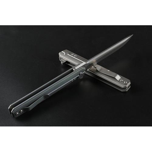 Commander, quickly open the folding knife (titanium handle D-head) in two colors