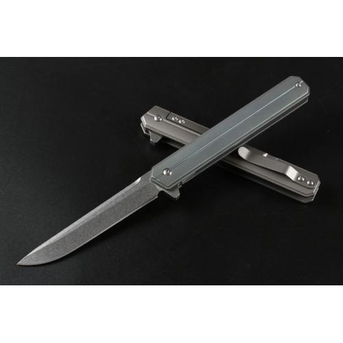 Commander, quickly open the folding knife (titanium handle D-head) in two colors