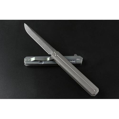 Commander, quickly open the folding knife (titanium handle D-head) in two colors