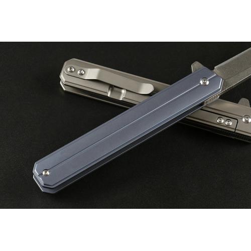 Commander, quickly open the folding knife (titanium handle, T-head, two colors)