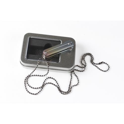 Commander, quickly open the folding knife (four-color titanium handle T-head)
