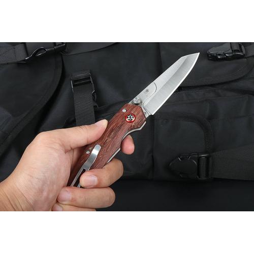 Foldable blade folding knife (sour wood)