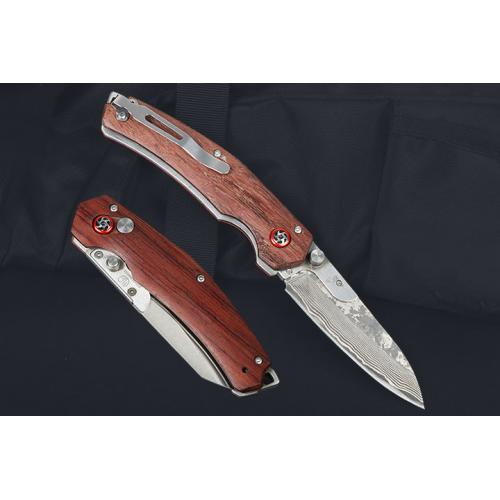 Foldable blade folding knife (sour wood)