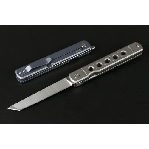 HY013 Titanium Handle Quick Opening Folding Knife (Four Models)