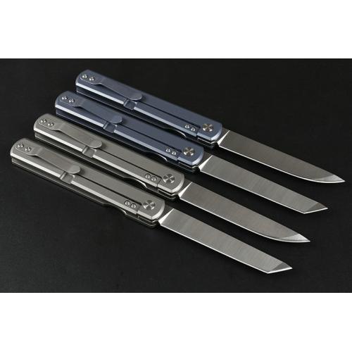 HY013 Titanium Handle Quick Opening Folding Knife (Four Models)
