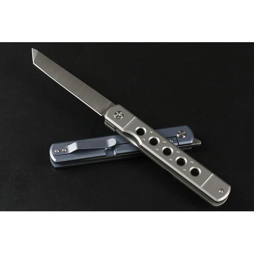 HY013 Titanium Handle Quick Opening Folding Knife (Four Models)