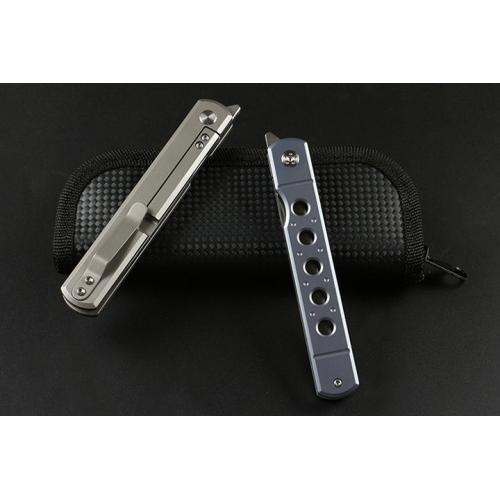 HY013 Titanium Handle Quick Opening Folding Knife (Four Models)