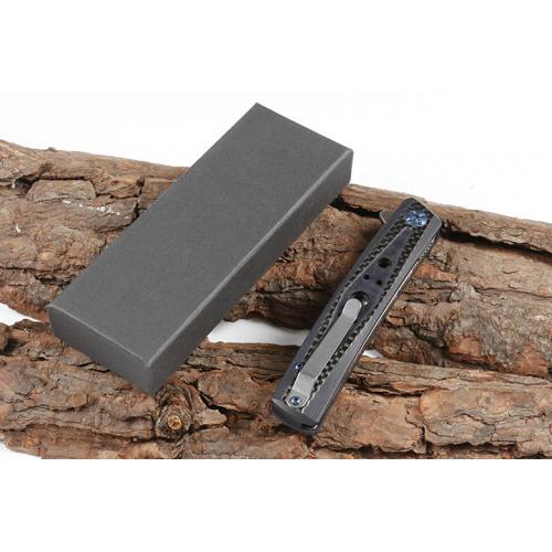 Carbon fiber D25 folding knife (D2)