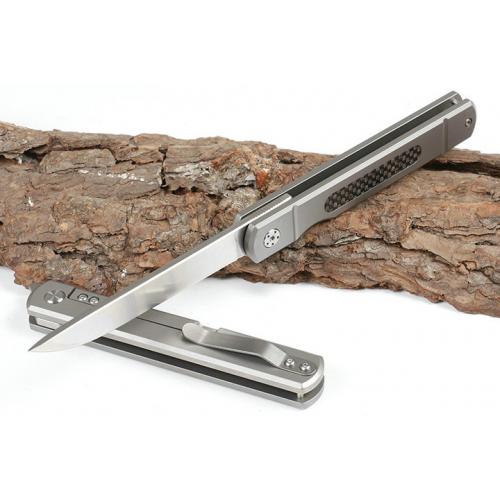 New version of Commander Quick Open Folding Knife (Carbon Fiber D-Head)