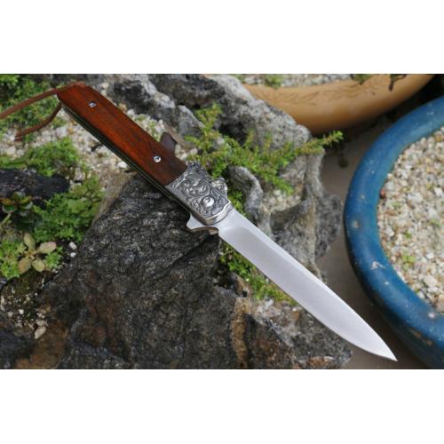 Free Wolf Divine Arrow Bearing Quick Opening Folding Knife (D2)