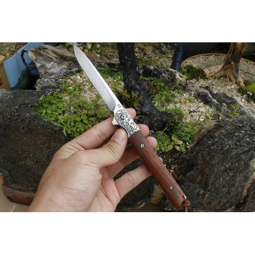 Free Wolf Divine Arrow Bearing Quick Opening Folding Knife (D2)