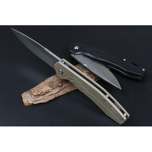 Jj048 quick opening bearing folding knife (two-color)