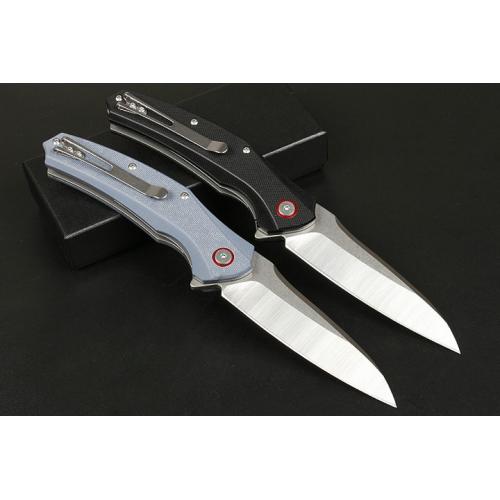 JJ079 quick opening bearing folding knife (two-color) only available in black