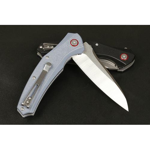 JJ079 quick opening bearing folding knife (two-color) only available in black